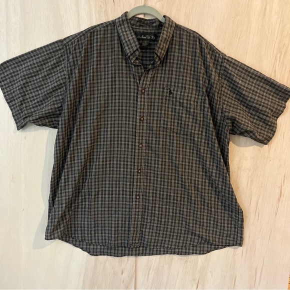 Vintage 90's Knights Of The Round Table Men's plaid Short Sleeve Size BIG 2XL - Picture 1 of 6
